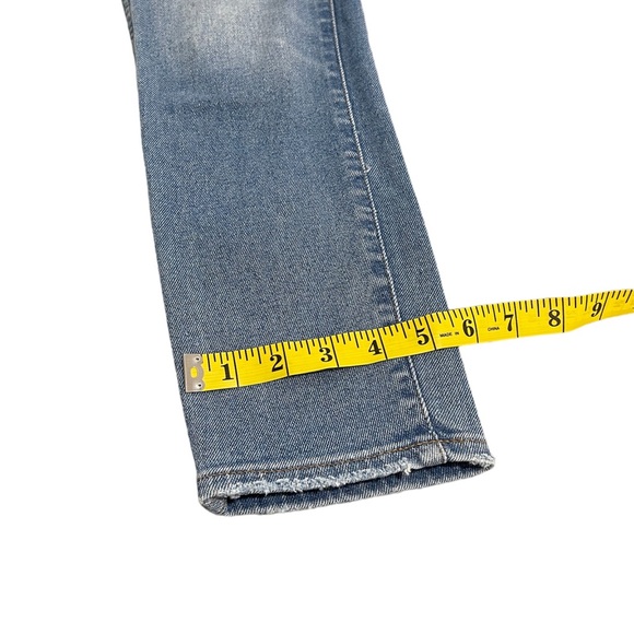Madewell Hi Rise Skinny Crop Blue Jeans Distressed Size 26 - Picture 10 of 14